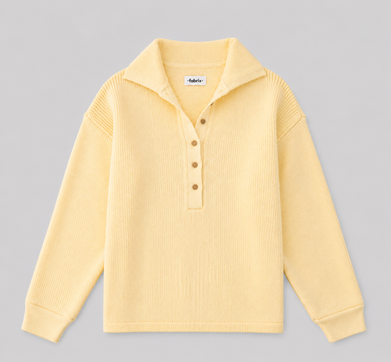 Waffle Knit Breathable Pullover - Buttermilk Yellow
